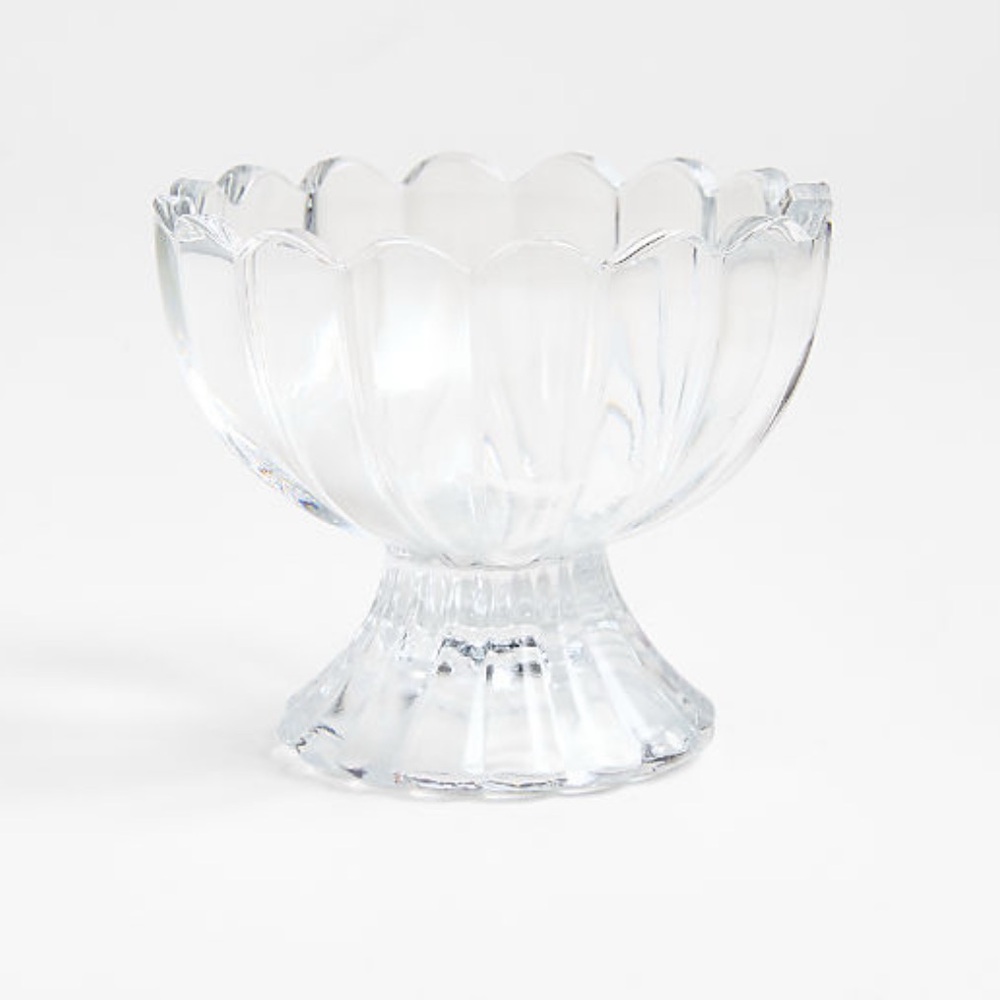 New! Crate&Barrel Tulip 🌷 Glass Bowl, Set of 4 - Picture 3 of 5